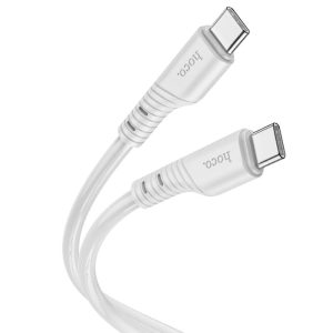 Дата кабель Hoco X97 Crystal color Type-C to Type-C 60W (1m) Сірий