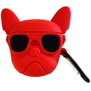 Силіконовий футляр для AirPods Pro + карабін Karl Lagerfeld Червоний Brand