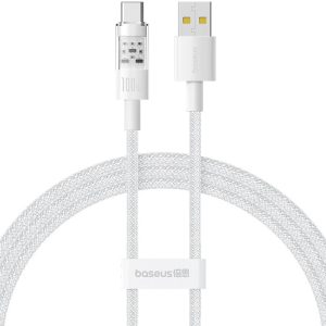Дата кабель Baseus Gem Fast Charging USB to Type-C 100W (1m) (P10373002211) Білий