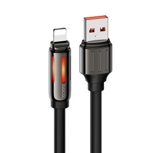 Дата кабель Hoco U136 Prize USB to Lightning 2.4A (1.2m) Чорний