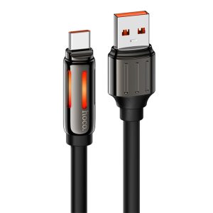 Дата кабель Hoco U136 Prize USB to Type-C 5A (1.2m) Чорний