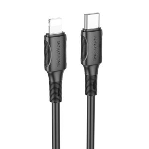 Дата кабель Borofone BX80 Succeed Type-C to Lightning 20W (1m) Чорний