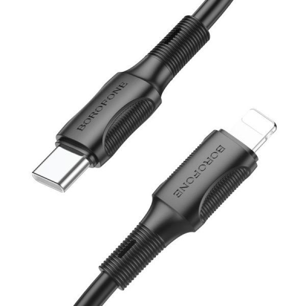 Дата кабель Borofone BX80 Succeed Type-C to Lightning 20W (1m) Чорний - Зображення 3