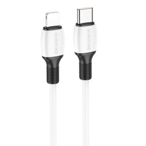 Дата кабель Borofone BX84 Rise Type-C to Lightning 20W (1m) Білий