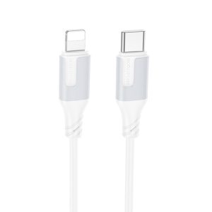 Дата кабель Borofone BX101 Creator 27W Type-C to Lightning (1m) Білий