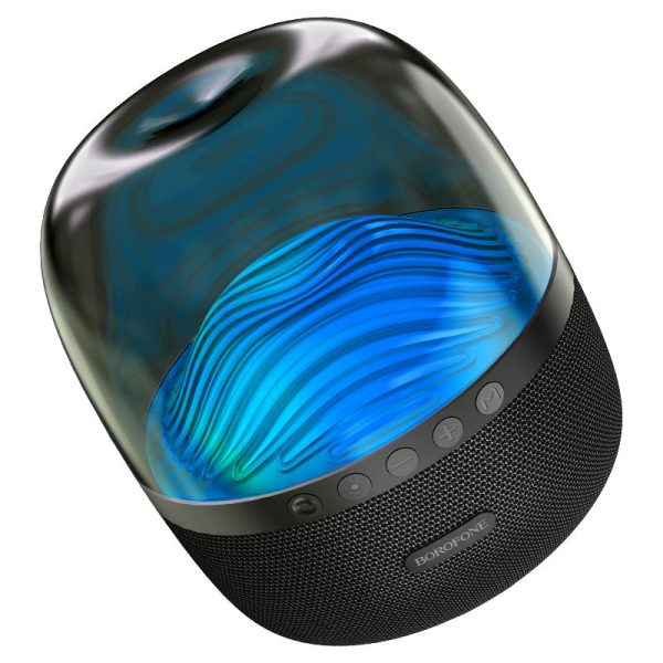Bluetooth Колонка Borofone BP8 Glazed colorful luminous Чорний - Зображення 2