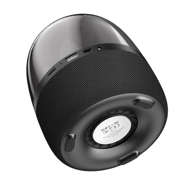 Bluetooth Колонка Borofone BP8 Glazed colorful luminous Чорний - Зображення 3