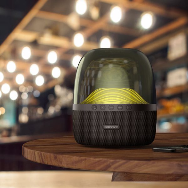 Bluetooth Колонка Borofone BP8 Glazed colorful luminous Чорний - Зображення 7