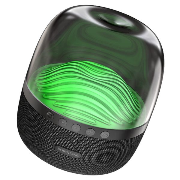 Bluetooth Колонка Borofone BP8 Glazed colorful luminous Чорний - Зображення 8