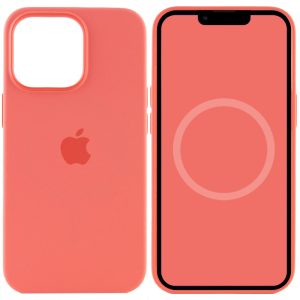 Чохол для iPhone 13 Pro Рожевий Silicone case full with Magsafe and Animation