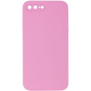 Silicone Case Square Full Camera Protective NOLOGO для Apple iPhone 7 plus / 8 plus Рожевий