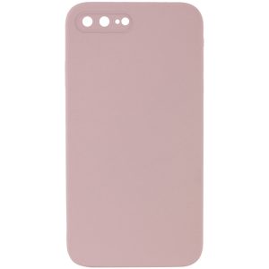 Silicone Case Square Full Camera Protective NOLOGO для Apple iPhone 7 plus / 8 plus Рожевий