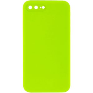 Silicone Case Square Full Camera Protective NOLOGO для Apple iPhone 7 plus / 8 plus Салатовий