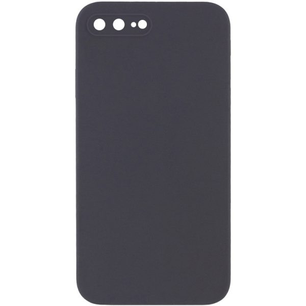 Silicone Case Square Full Camera Protective NOLOGO для Apple iPhone 7 plus / 8 plus Сірий