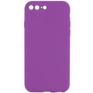 Silicone Case Square Full Camera Protective NOLOGO для Apple iPhone 7 plus / 8 plus Фіолетовий