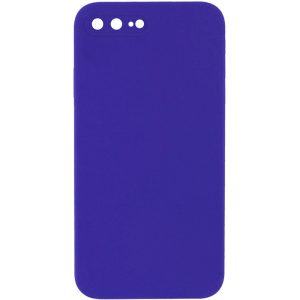 Silicone Case Square Full Camera Protective NOLOGO для Apple iPhone 7 plus / 8 plus Фіолетовий