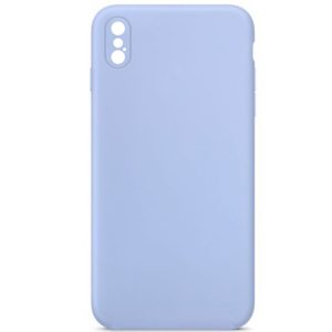Silicone Case Square Full Camera Protective NOLOGO для Apple iPhone X / XS Блакитний