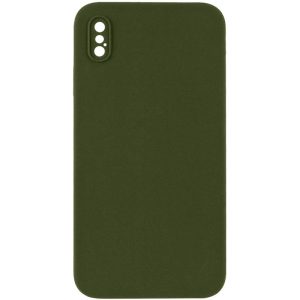 Silicone Case Square Full Camera Protective NOLOGO для Apple iPhone X / XS Зелений
