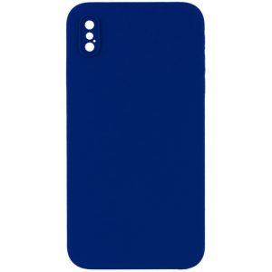 Silicone Case Square Full Camera Protective NOLOGO для Apple iPhone X / XS Синій