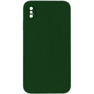 Silicone Case Square Full Camera Protective NOLOGO для Apple iPhone XS Max Зелений