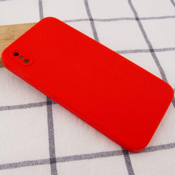 Silicone Case Square Full Camera Protective NOLOGO для Apple iPhone XS Max Червоний - Зображення 2