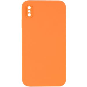 Silicone Case Square Full Camera Protective NOLOGO для Apple iPhone XS Max Помаранчевий