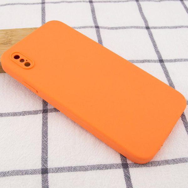 Silicone Case Square Full Camera Protective NOLOGO для Apple iPhone XS Max Помаранчевий - Зображення 2