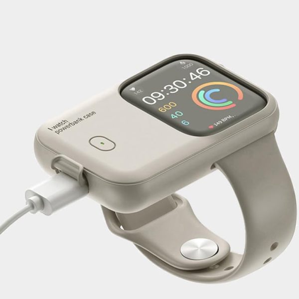 Павербанк Charging Soft Case for Apple Watch 49mm 1200 mAh Білий - Зображення 2