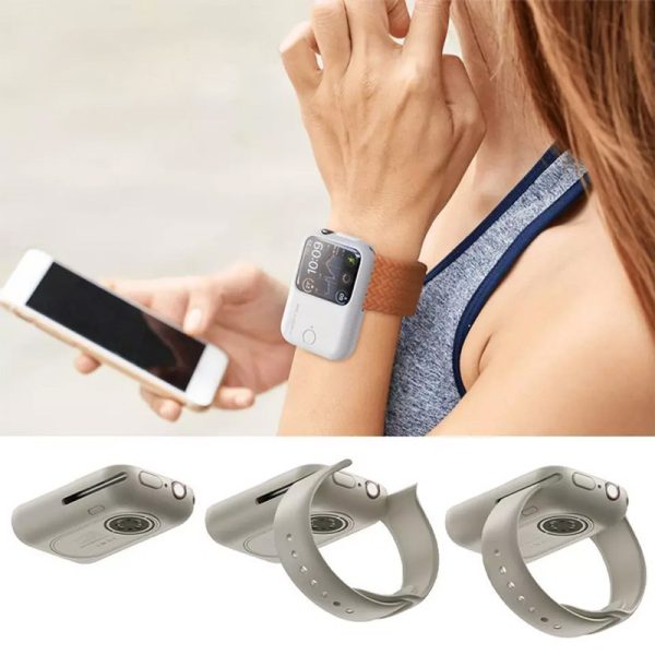 Павербанк Charging Soft Case for Apple Watch 49mm 1200 mAh Білий - Зображення 3