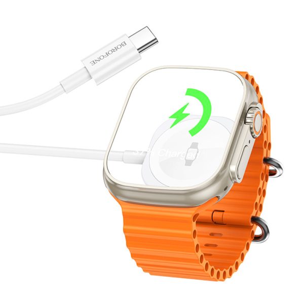 Бездротова зарядка BOROFONE BQ35 Wireless charger for iWatch Білий - Зображення 4