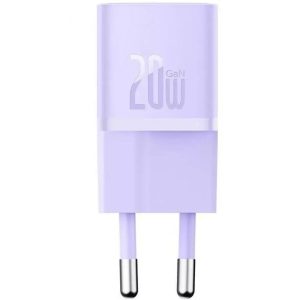 Зарядний пристрій Baseus GaN5 Fast Charger (mini) PD20W (1USB-C) (CCGN05010) Фіолетовий