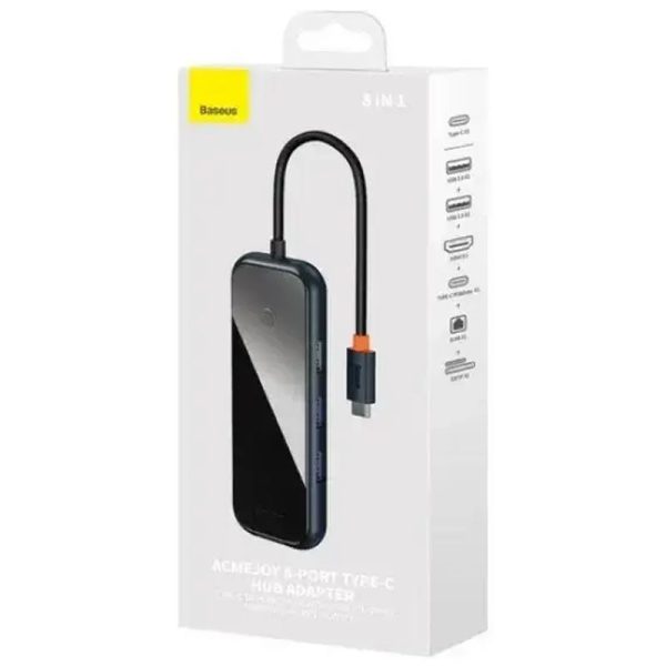 Перехідник HUB Baseus AcmeJoy 8-Port Type-C HUB Adapter (WKJZ010613) Сірий - Зображення 5