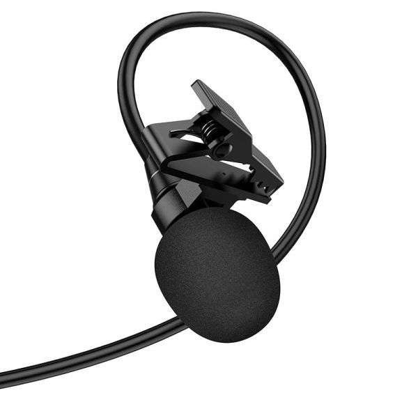Мікрофон петличний Hoco L14 Lightning 2m Чорний - Зображення 3