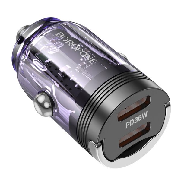 АЗП Borofone BZ29B Outstanding PD36W (2USB-C) Фіолетовий