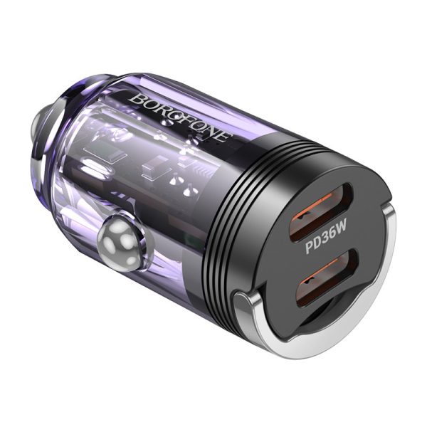 АЗП Borofone BZ29B Outstanding PD36W (2USB-C) Фіолетовий - Зображення 2