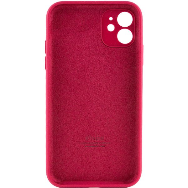 Чохол для iPhone 12 Червоний Silicone Case Full Camera Protective - Зображення 2