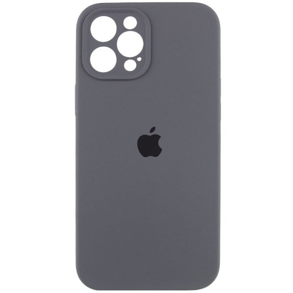Чохол для iPhone 12 Pro Сірий Silicone Case Full Camera Protective