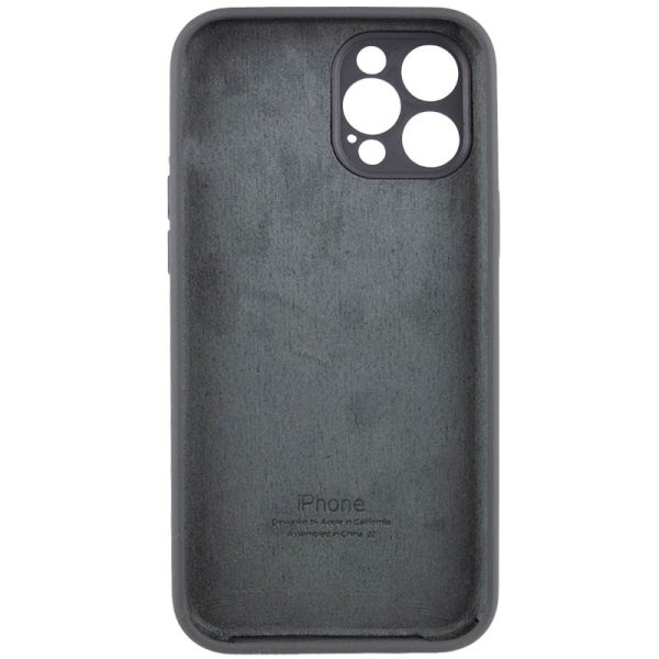 Чохол для iPhone 12 Pro Сірий Silicone Case Full Camera Protective - Зображення 4