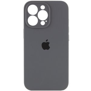 Чохол для iPhone 14 Pro Max Сірий Silicone Case Full Camera Protective
