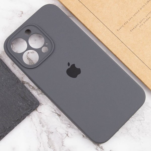 Чохол для iPhone 14 Pro Max Сірий Silicone Case Full Camera Protective - Зображення 6