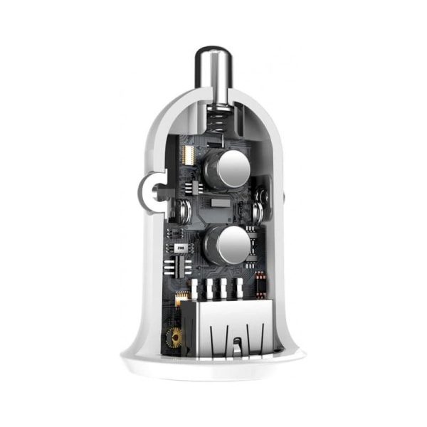 АЗП Baseus Grain Pro 4.8A (2USB-A) (CCALLP) Білий - Зображення 2
