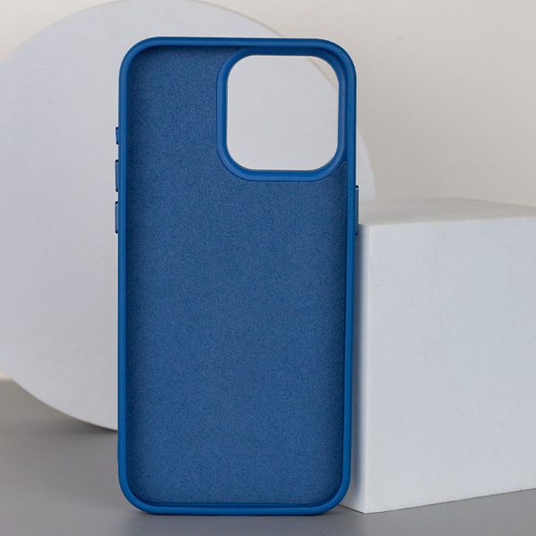 Шкіряний чохол для Apple iPhone 15 Pro Синій Bonbon Leather Metal Style with MagSafe - Зображення 2