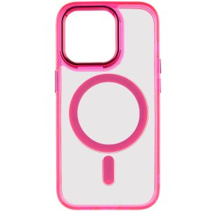 Чохол для iPhone 15 Pro Малиновий TPU Iris with MagSafe