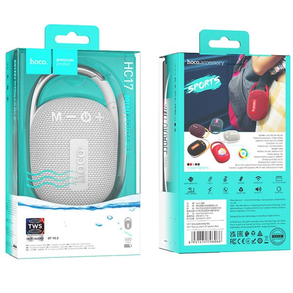 Bluetooth Колонка Hoco HC17 Easy joy sports Сірий - Зображення 4