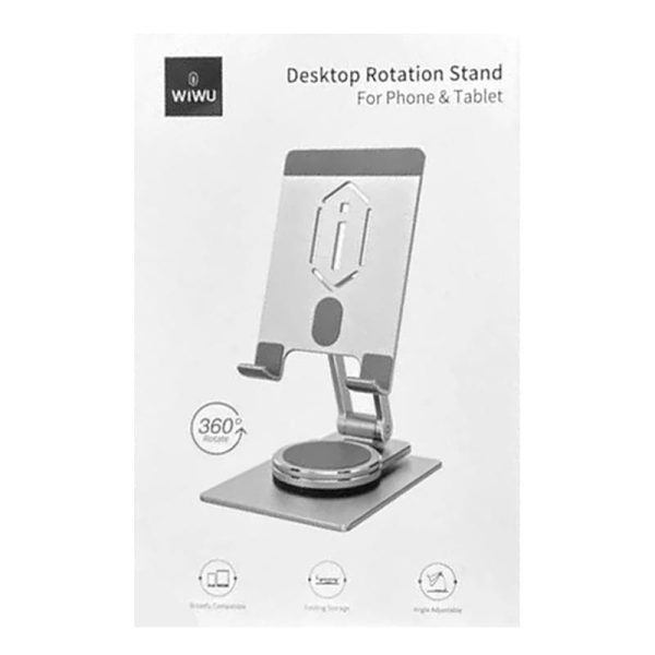 Підставка для планшетів WIWU ZM107 Desktop Rotation Stand For Tablet up to 12.9 inch Срібний - Зображення 6