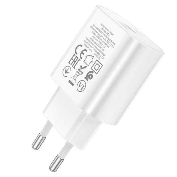 Зарядний пристрій Hoco N22 Jetta PD25W (1USB-C) Білий - Зображення 4