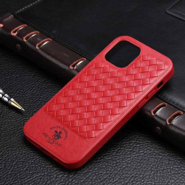 Шкіряний чохол для Apple iPhone 12 Pro / 12 Червоний Polo Santa Barbara - Зображення 2