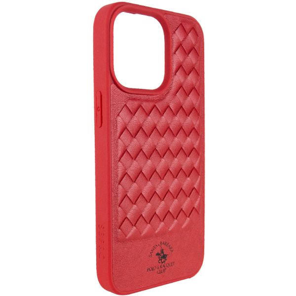 Шкіряний чохол для Apple iPhone 13 Pro Червоний Polo Santa Barbara - Зображення 3