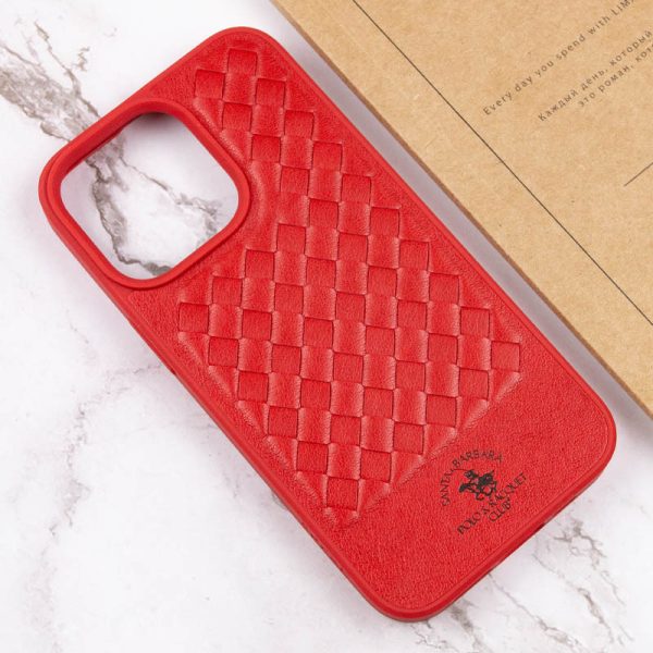 Шкіряний чохол для Apple iPhone 13 Pro Max Червоний Polo Santa Barbara - Зображення 6