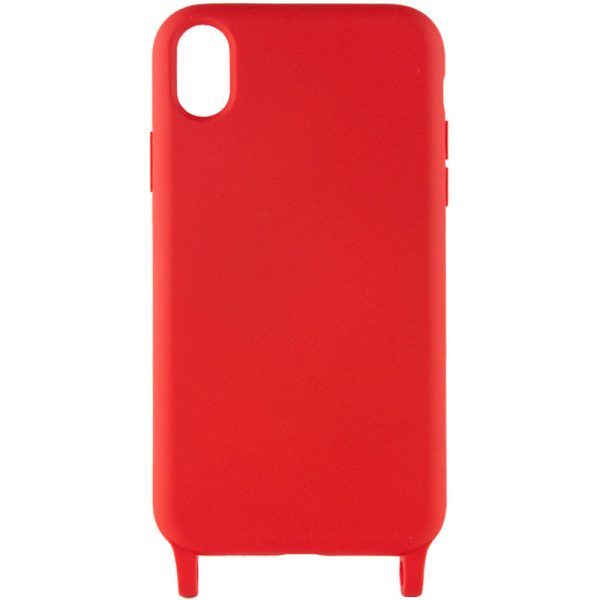Чохол для iPhone XR Червоний TPU two straps California - Зображення 2